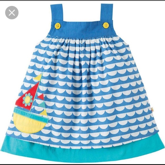 frugi peony party dress